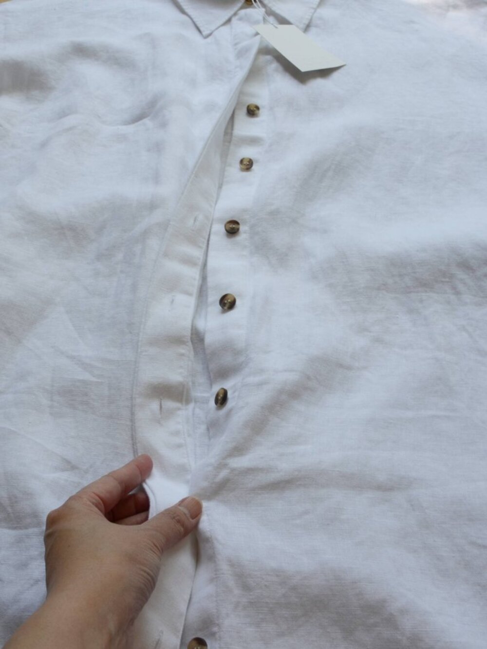 COS Relaxed Linen Shirt Dress US L NWT White - Picture 5 of 10